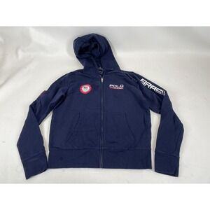 Polo Ralph‎ Lauren USA Olympics 2016 Brasil Jacket Womens Size L Blue
